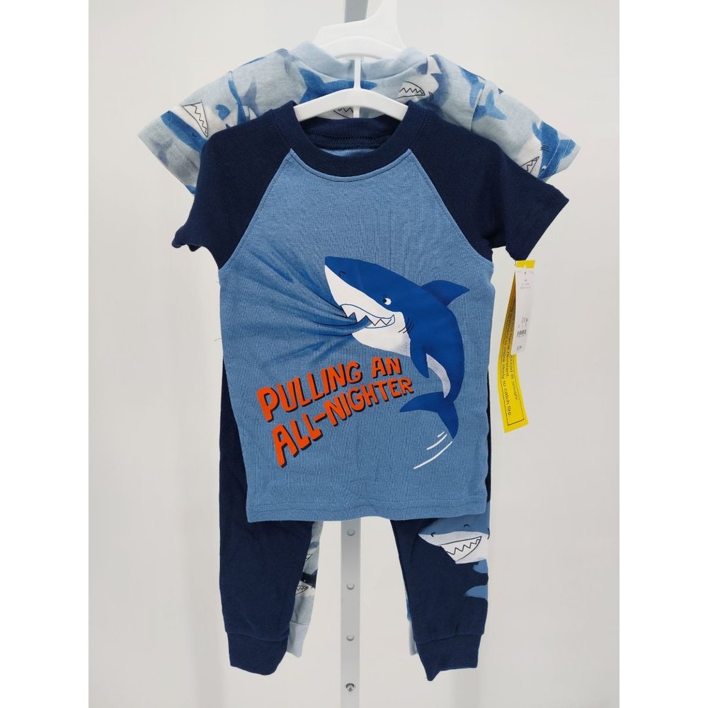 Toddler Boys 4 Piece Pajama Set - Carter's - Size 18m